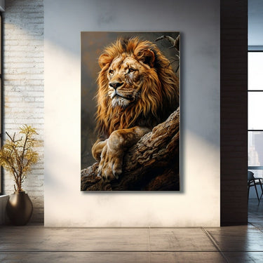 Oil Painting of a Lion